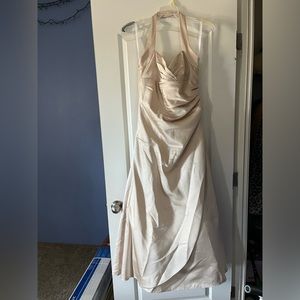David’s Bridal champagne dress